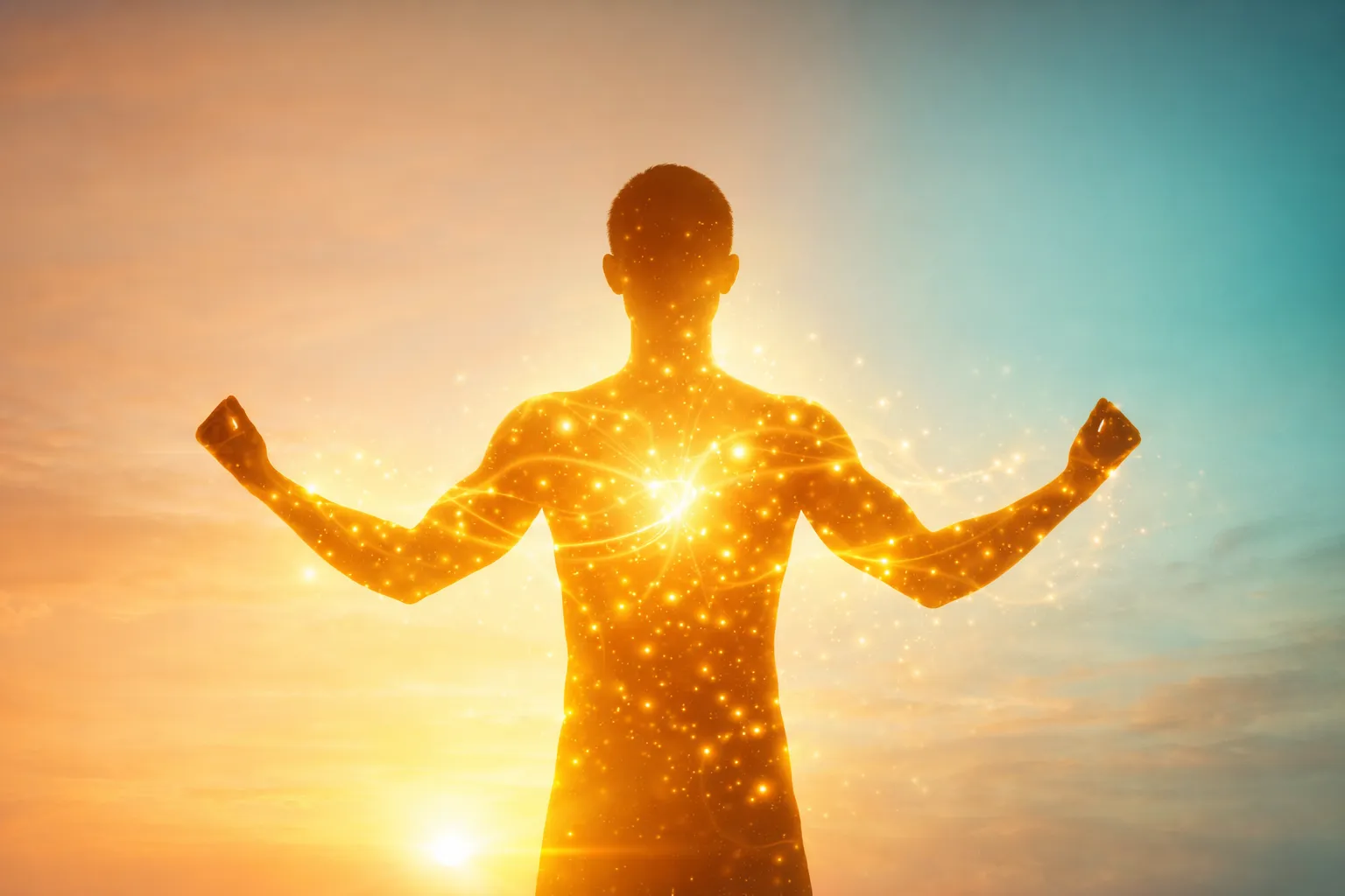 Vibrant energy and vitality representing science-backed supplement health